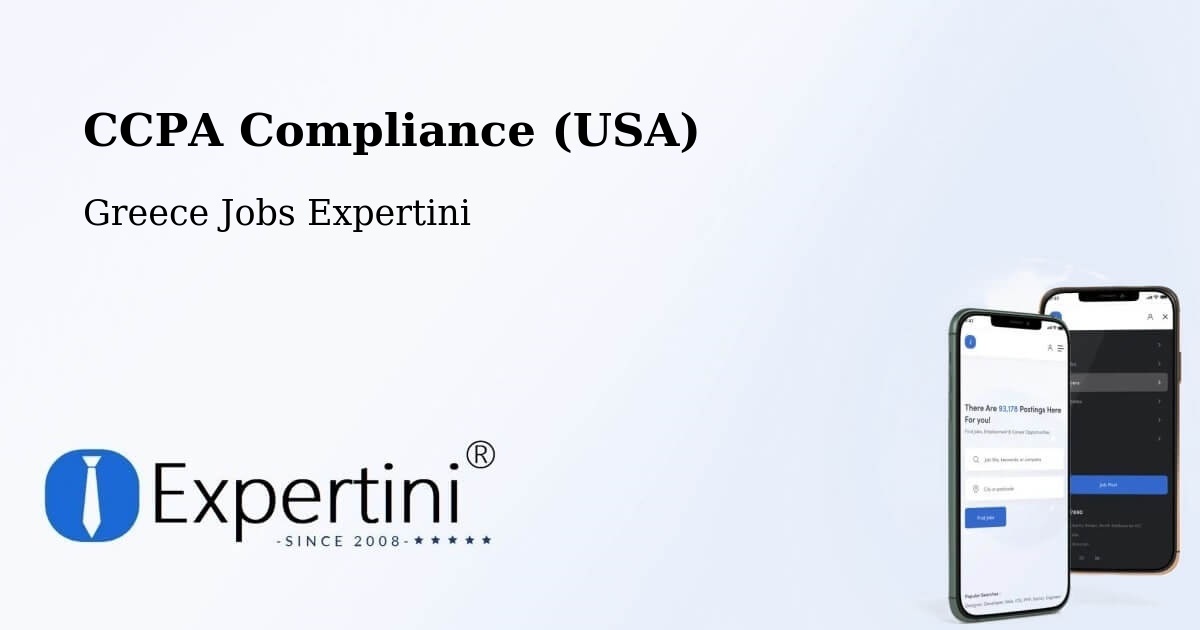 CCPA Privacy Rights & Compliance Notice – Corfu - Greece Jobs Expertini